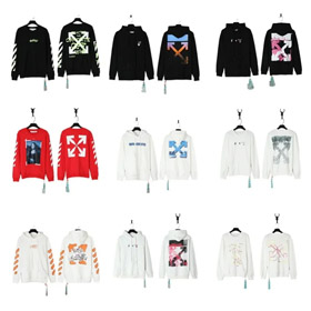 OFF-WHITE Letter print long sleeve sweatshirt-4473