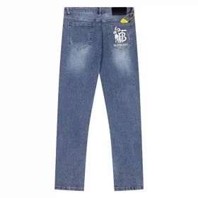 BURBERRY Simple spot washed printed straight jeans (11 styles)-2901  